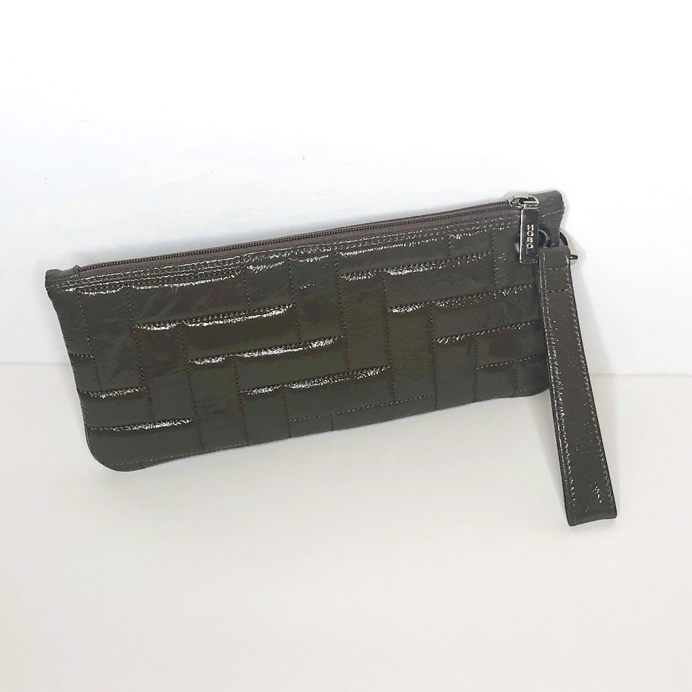 HOBO Patent Leather Quilted Wristlet